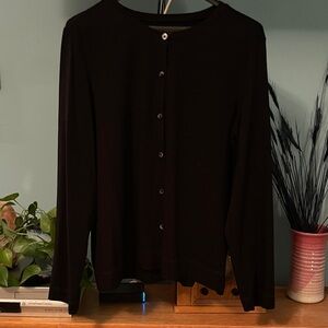 L. L. Bean black button up